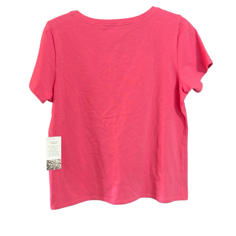 Eileen Fisher Petite Large Salmon T NWT - Picture 2 of 2